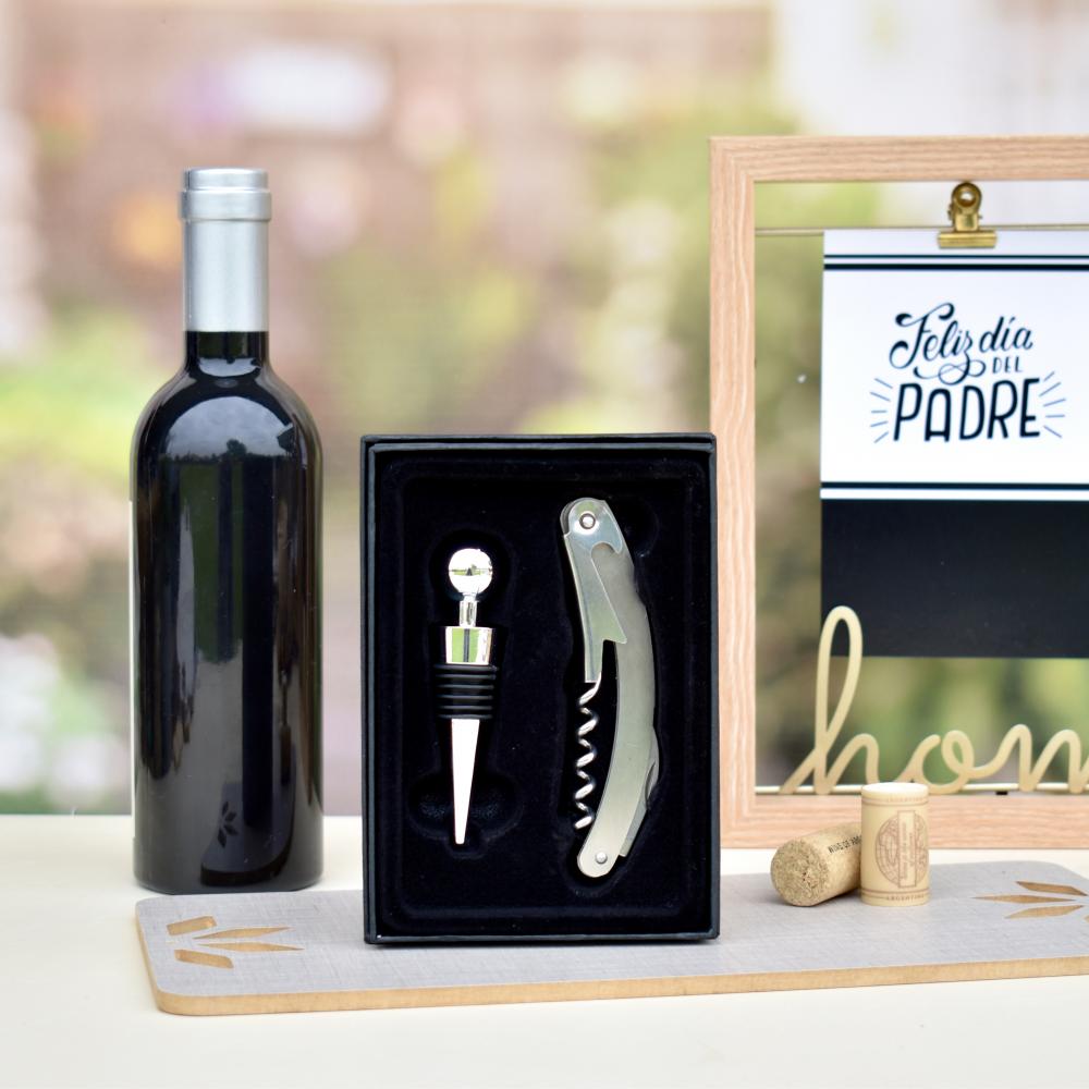Set Sacacorchos Magnético + Tapón Vino - Caja Regalo - Para Bodas Y Eventos  Accesorios Vino Magnético, image size:1000x1000