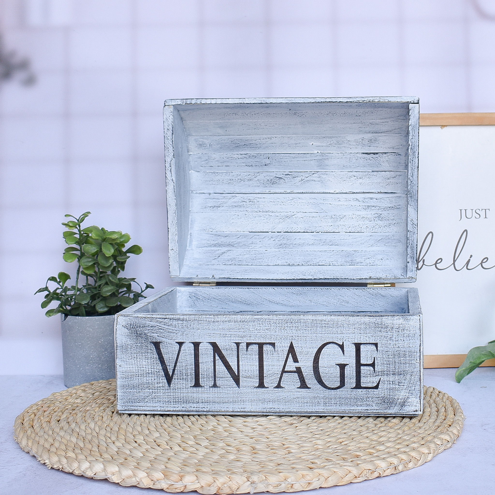 Sublink - LS- BAUL DE MADERA VINTAGE